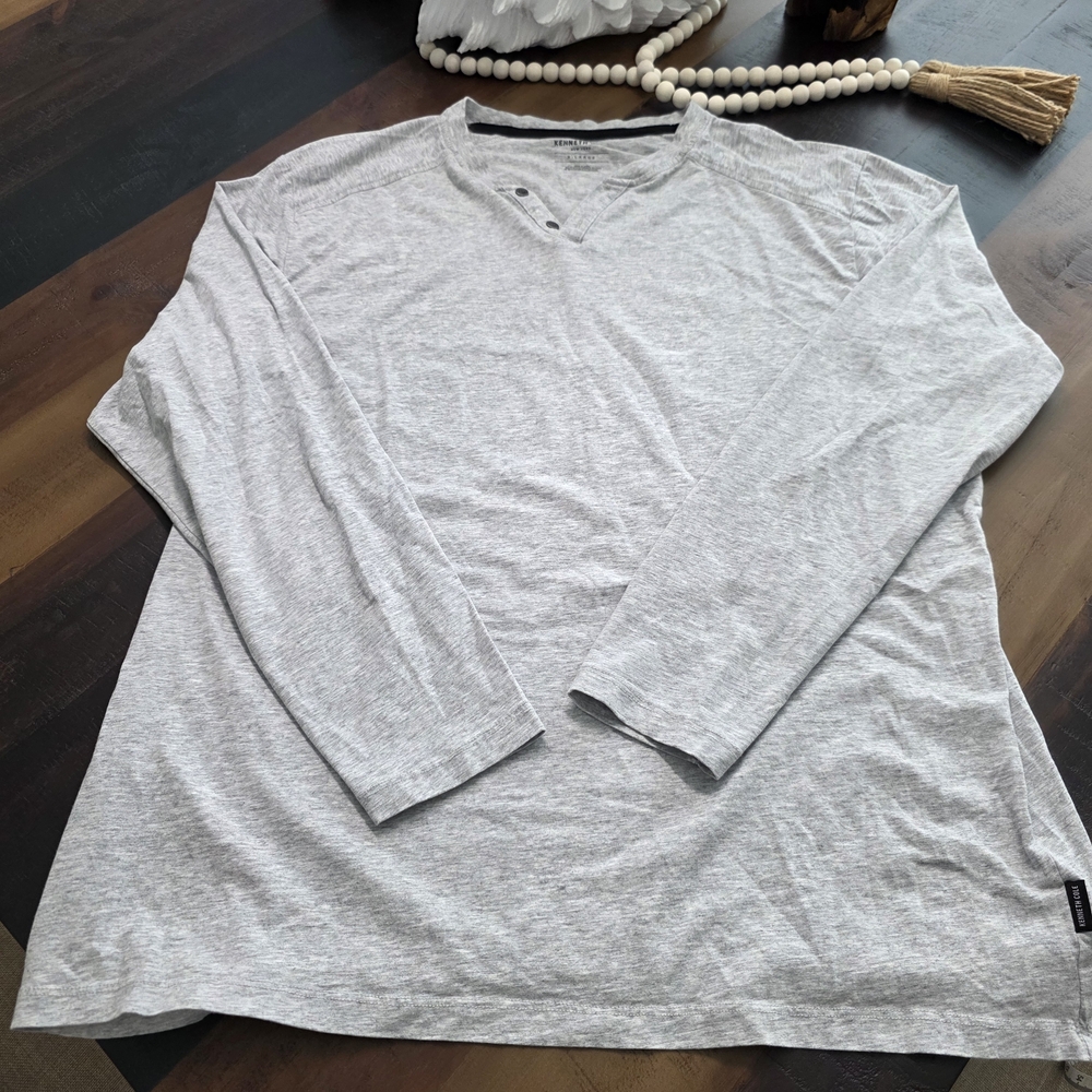Kenneth Cole Gray Long Sleeve Tee